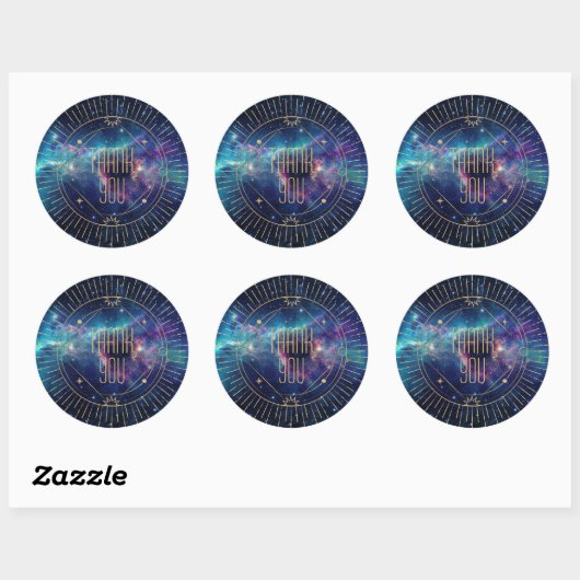 Celestial Galaxy Maan Bedankt Sticker (Vel)