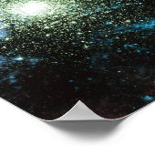 Celestial Galaxy Nebula Planet Hubble Foto Poster (Hoek)