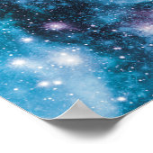 Celestial Galaxy Nebula Planet Hubble Foto Poster (Hoek)