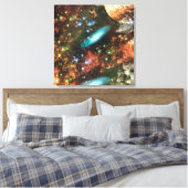 Celestial Galaxy Nebula Space Hubble Foto Canvas Afdruk (Insitu (Slaapkamer))