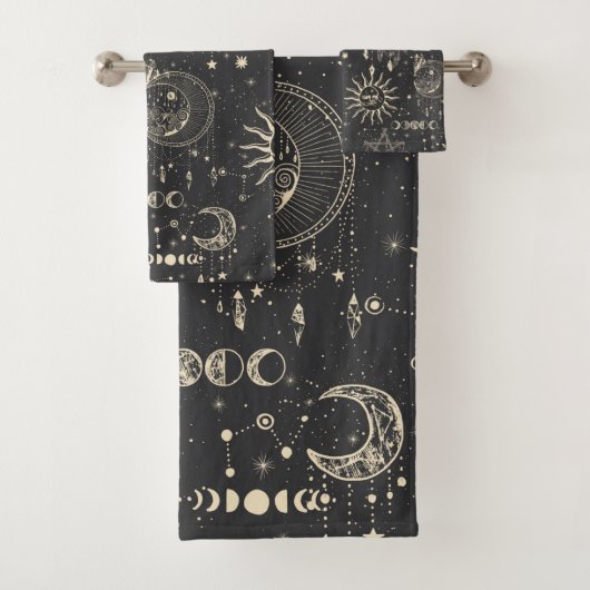 Celestial Galaxy Occult Pattern Bad Handdoek (Insitu)