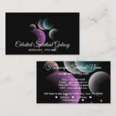 Celestial Galaxy Space Horoscope Visitekaartje (Voorkant / Achterkant)