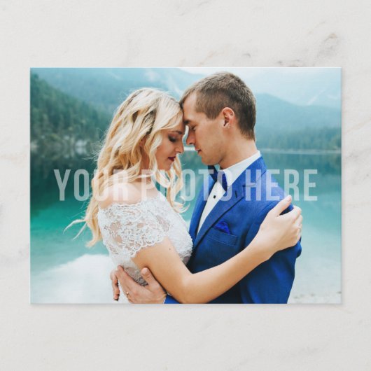 Celestial Galaxy Stars bruiloft dank u foto Briefkaart (Voorkant)