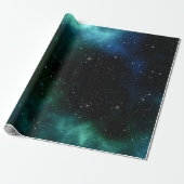 Celestial Galaxy Stars Foto Cadeaupapier (Uitgerold)