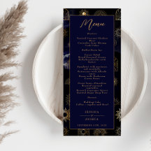 Celestial Galaxy Sun Crescent Moon Navy