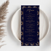 Celestial Galaxy Sun Gouden Marine Blauw Menu