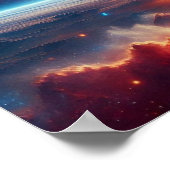 Celestial Galaxy: Vibrant Nebulae & Distant Worlds Poster (Hoek)