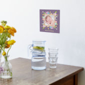 Celestial Garden Moon Star Lavendel Pasgeboren fot Folie Afdrukken (Laag (Keuken))