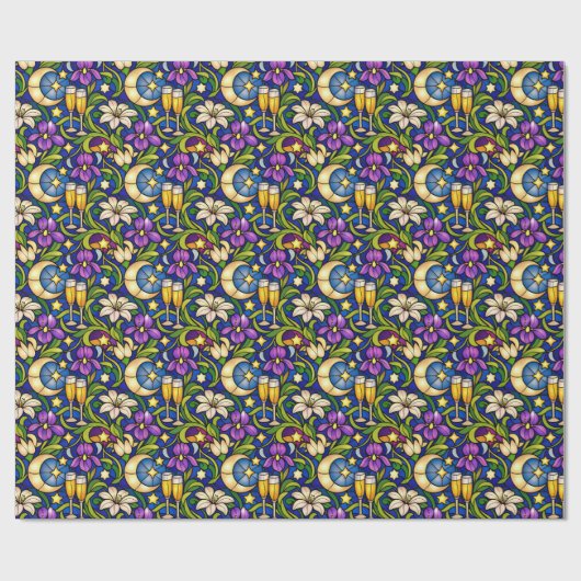 Celestial Garden Toast Pattern Cadeaupapier (Vlak)