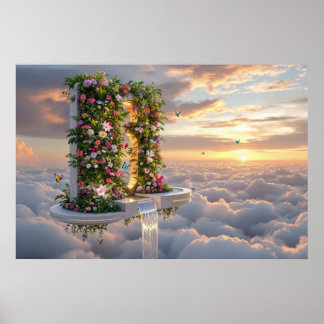 Celestial Garden: Where Waters Meet the Sky Poster