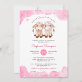 Celestial Gemini Astrologie Teken Baby shower Kaart (Voorkant)