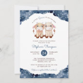 Celestial Gemini Astrologie Teken Baby shower Kaart (Voorkant)
