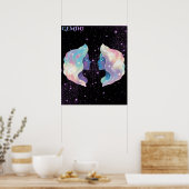 Celestial Gemini – Astrology Art Poster (Keuken)