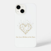 Celestial Geometric Heart iPhone Case - Our Love iPhone Hoesje (Achterkant)