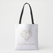 Celestial Geometric Heart Tote Bag - "Our Love (Voorkant)