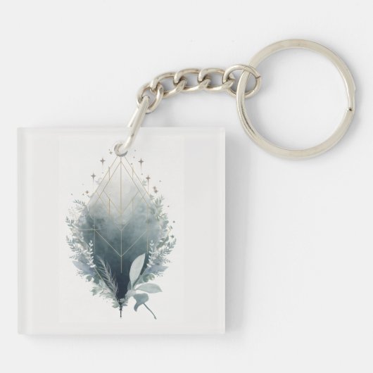 Celestial Geometry Bloom Sleutelhanger (Achterkant)