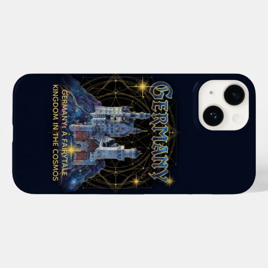 Celestial Germany Neuschwanstein Castle Art Case-Mate iPhone Case (Achterkant (horizontaal))