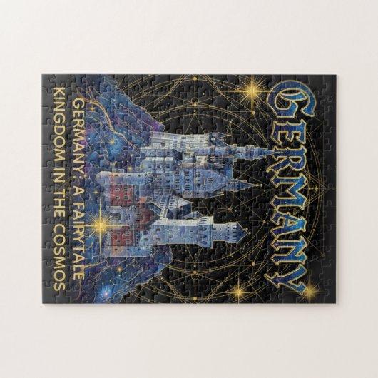 Celestial Germany Neuschwanstein Castle Art Legpuzzel (Horizontaal)