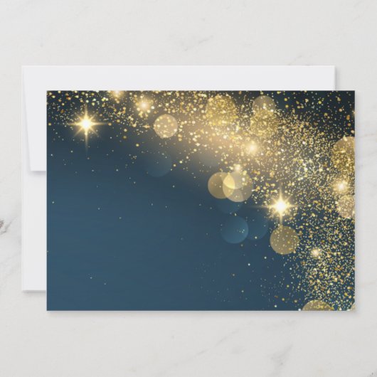 Celestial Geschreven in de Sterren Foto Bruiloft Save The Date (Achterkant)