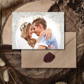 Celestial Geschreven in de Sterren Foto Bruiloft Save The Date