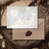 Celestial Geschreven in de Sterren Foto Bruiloft Save The Date