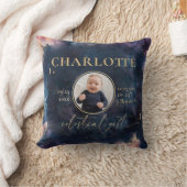 Celestial Gift Geboortestatistieken Keepsake Fotok Kussen (Deken)