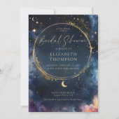 Celestial Gift Midnight Blue Elegant Vrijgezellenf Kaart (Voorkant)