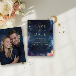 Celestial Gift Midnight Blue Wedding Save the Date