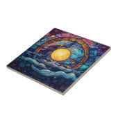 Celestial Glas in lood Keramische Tegel Tegeltje (Zijkant)