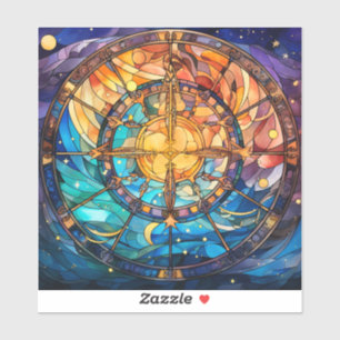 Celestial Glas in lood Vinyl Sticker