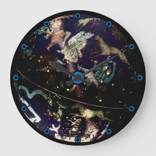Celestial Globe Modern Wall Clock Grote Klok (Voorkant)