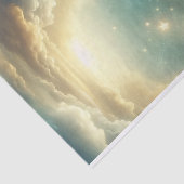 Celestial gloeiende sterren sterrenhemel verjaarda tissuepapier (Detail)