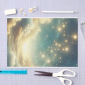 Celestial gloeiende sterren sterrenhemel verjaarda tissuepapier (Craft)