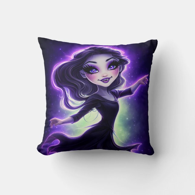 Celestial Glow Girl Throw Pillow Kussen (Voorkant)