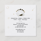 *~* Celestial Goddess + Fasen van Moon Woman Vierkante Visitekaartje (Achterkant)