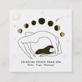 *~* Celestial Goddess + Fasen van Moon Woman Vierkante Visitekaartje