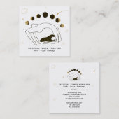 *~* Celestial Goddess + Fasen van Moon Woman Vierkante Visitekaartje (Voorkant / Achterkant)