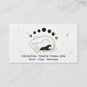 *~* Celestial Goddess Phases of Moon Woman Visitekaartje