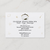 *~* Celestial Goddess Phases of Moon Yoga Pose Visitekaartje (Achterkant)