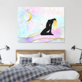*~* Celestial Goddess Rainbow Pastel Glitter AP22 Canvas Afdruk (Insitu (Slaapkamer))