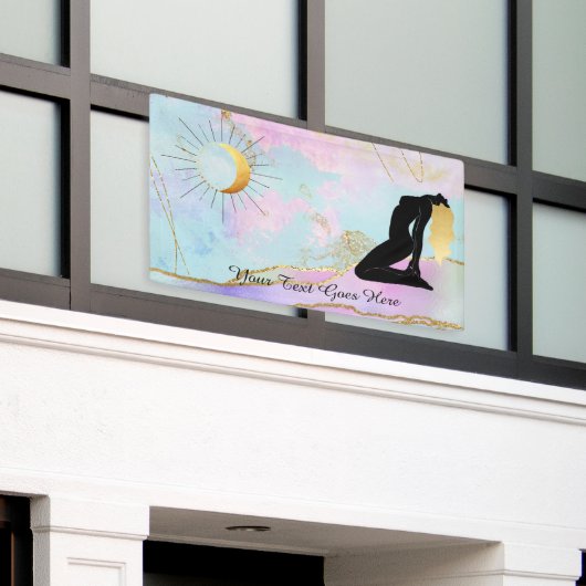 *~* Celestial Goddess Rainbow Pastel Glitter AP22 Spandoek (Buitenkant Gebouw)