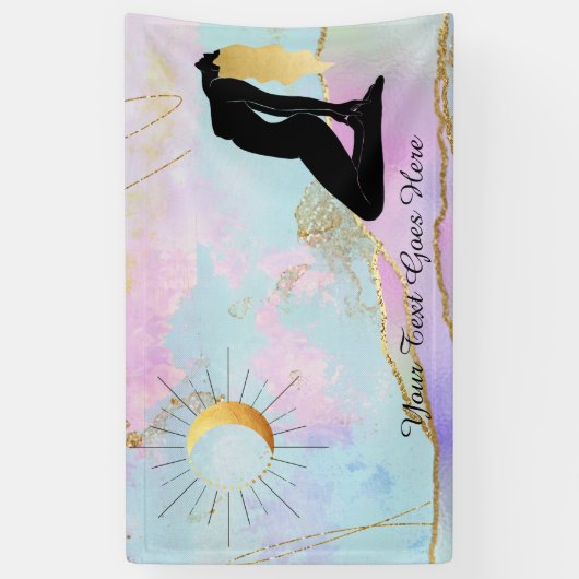 *~* Celestial Goddess Rainbow Pastel Glitter AP22 Spandoek (Verticaal)