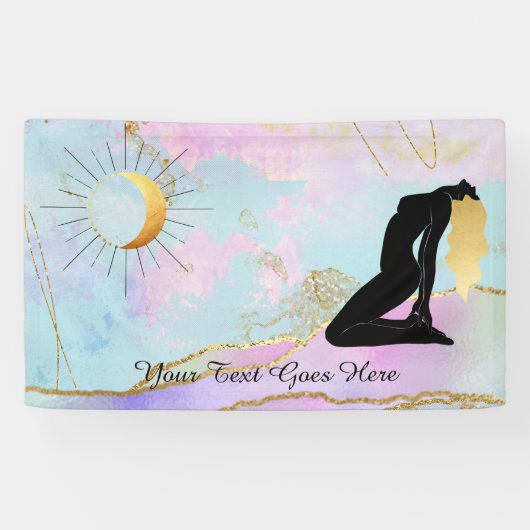 *~* Celestial Goddess Rainbow Pastel Glitter AP22 Spandoek (Horizontaal)