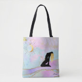 *~* Celestial Goddess Rainbow Pastel Glitter AP22 Tote Bag (Voorkant)