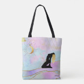 *~* Celestial Goddess Rainbow Pastel Glitter AP22 Tote Bag (Achterkant)