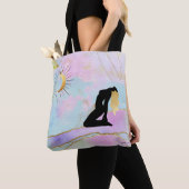 *~* Celestial Goddess Rainbow Pastel Glitter AP22 Tote Bag (Dichtbij)