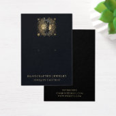Celestial Gold Black Sun Moon Sieraden Display Kaa Visitekaartje (Bureau)