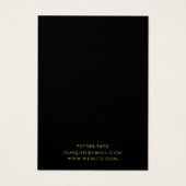 Celestial Gold Black Sun Moon Sieraden Display Kaa Visitekaartje (Achterkant)