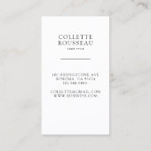 Celestial Gold Black Sun Moon Smoky Deep Blue Visitekaartje (Achterkant)