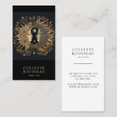 Celestial Gold Black Sun Moon Visitekaartje (Voorkant / Achterkant)
